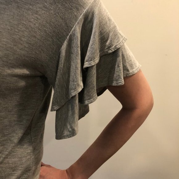 Francesca's Collections Mommin' Ain't Easy Y'all Blouse Grey Gray XS Extra Small - Picture 3 of 10